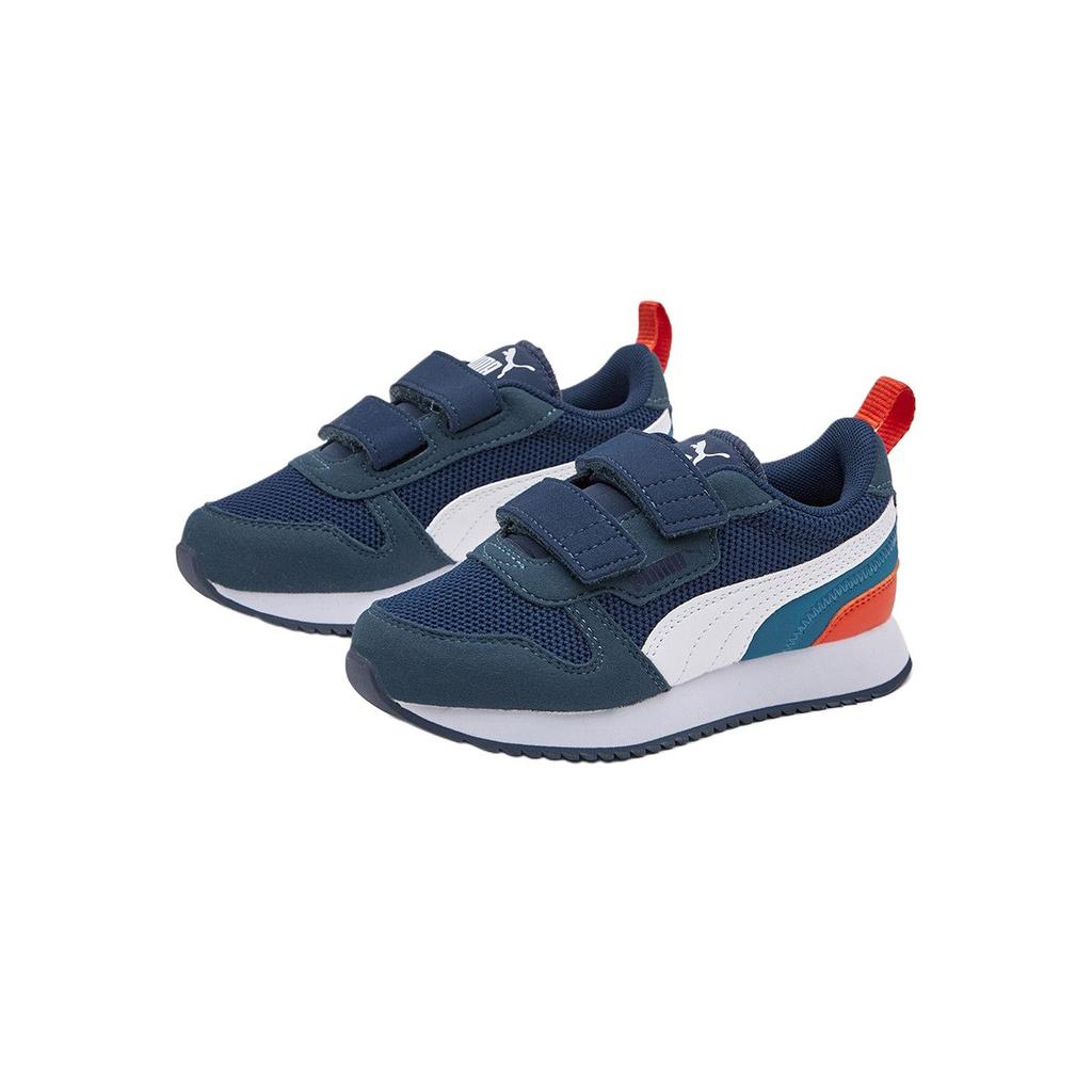 Puma R78 V Ps Comfortable Classic Simple Versatile Daily American Retro Fashion Trend Campus Low Top Casual Shoes Kids Sneaker Blue 373617-39
