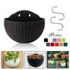 Nordic Style Planter Flower Pot Wall-mounted Plastic Wall Hanging Basket Flowerpot For Garden Wall Hanging Basket Flowerpot