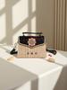 Boho Beaded Rattan Crossbody Bag, Vacation-Ready Shoulder Purse with Essentials Organizer - Lightweight Woven Phone & Keys Holder for Travel