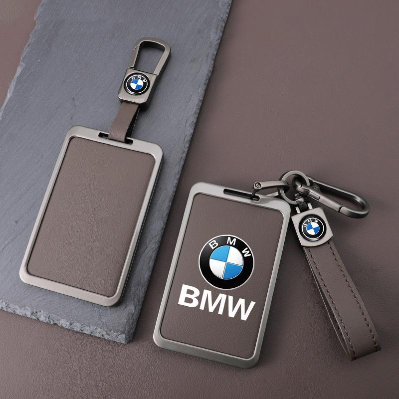Zinklegierung Leder Auto Smart NFC Karten Schlüssel Etui Abdeckung Schale Für BMW M 3 5 7 Serie X1 X3 X5 X6 X7 535le Auto Schlüsselanhänger Zubehör