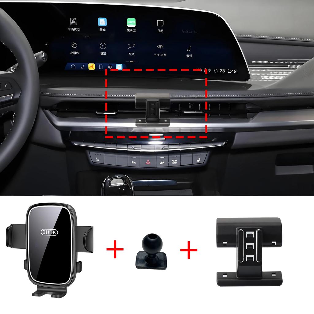 Support de téléphone portable pour voiture Cadillac XT4 2024 2025 2026, support de Navigation, accessoires automobiles, support GPS