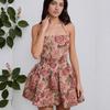 European and American Sexy Women's Clothing New Tube Top, Waist Floral Mini Tutu Dress, Backless Dress