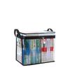Dustproof & Waterproof Transparent Book Organizer and Storage Bag, Foldable for Student Use