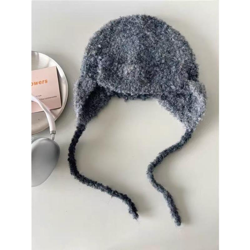 Winter Hat for Women Cute Little Lei Feng Hat with Face  Ear Protection Woolen Hat Warm Knitted Hat Korean Version  Versatile Cold Hat  Trendy