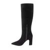 I Saw It First Womens/Ladies Suede Block Heel Knee-High Boots
