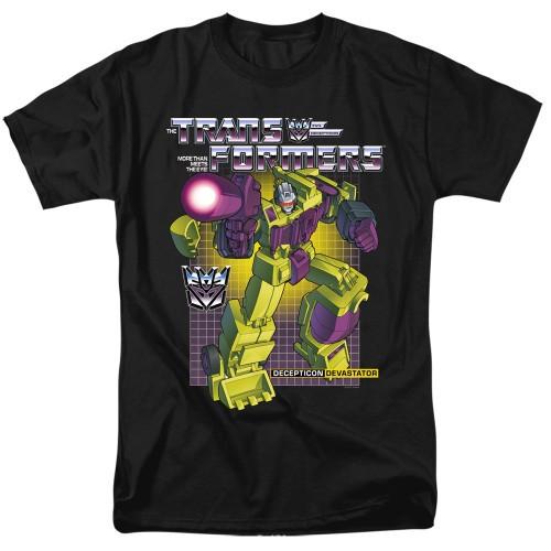 Transformers Devastator Adult Shirt Black Unisex T-Shirt S