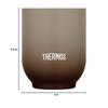 Thermos Vacuum Insulated Cup 240ml Brown Hot Water JDT-240 BW