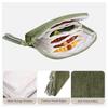 Velvet Travel Jewelry Pouch Roll Organizer Zipper Closure Necklace Earring Ring Storage Bag for Beach Cruise Jewelry Box Holder