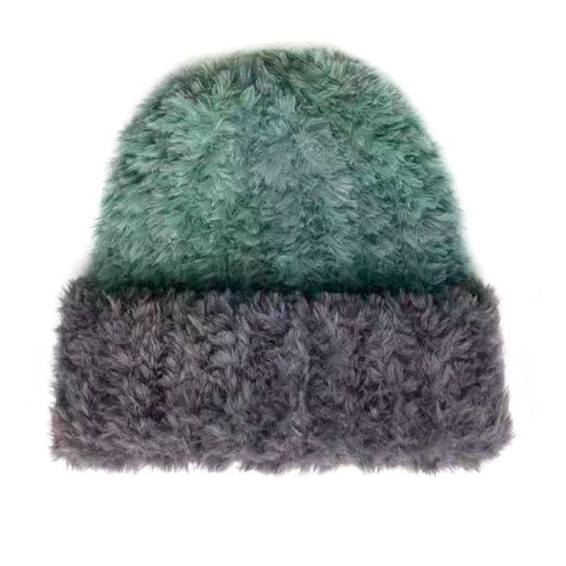 

Plush Hat Winter Big Head Thickened Warm Bucket Hat Wool Hat Knitted Autumn and Winter Ear Protection New Hat