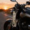 For Honda Soft PU Leather Motorcycle Keychain Lightweight Key Holder For Scooter Racing TV7
