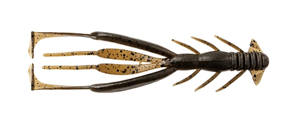 JACKALL BLEEKER JIMMY SHRIMP inch Green Pumpkin Pepper 3.8