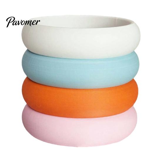 Pen Holder Decorative Rainbow Donut Holder, 3D Printed Desk Organizer, Cute Multi-functional Stand Pencil Cup for Makeup Brushes, Classroom