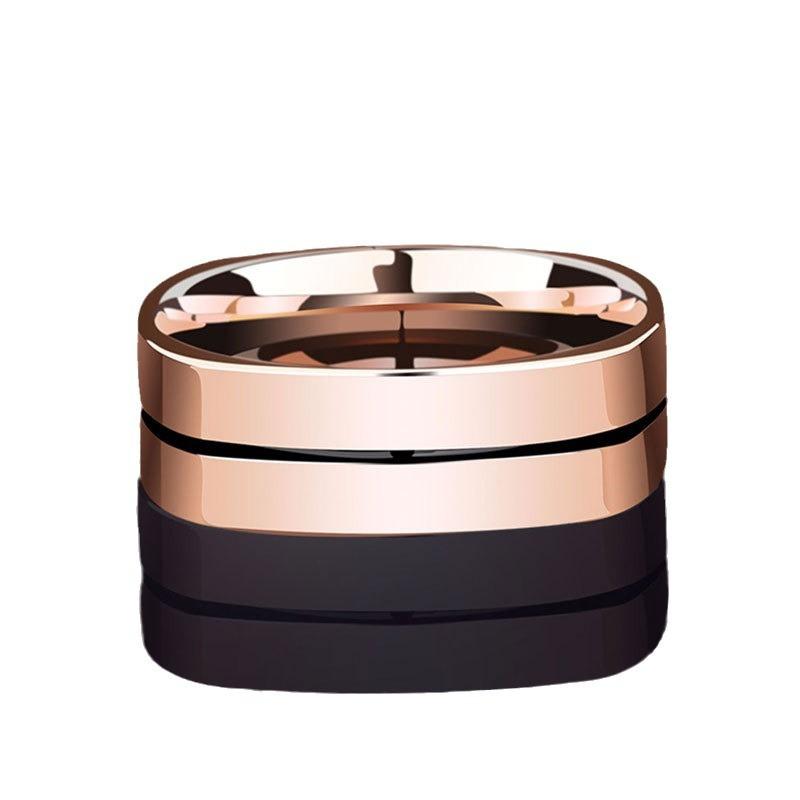 Ring Men'S Light Luxury Plated Rose Gold Ring Niche Men'S Personalized Ring Jewelry