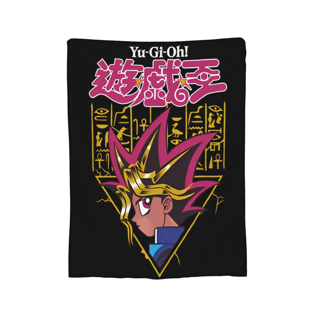 Yu-Gi-Oh!  Velvet Throw Blanket Japanese Anime Manga Aesthetic  Blanket for Bed Travel Soft Quilt,