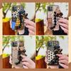 Skin-friendly Feel Cartoon Phone Case For Cubot C30 Dirt-resistant Cute Black Pearl Pendant Bear Bracelet Back Cover