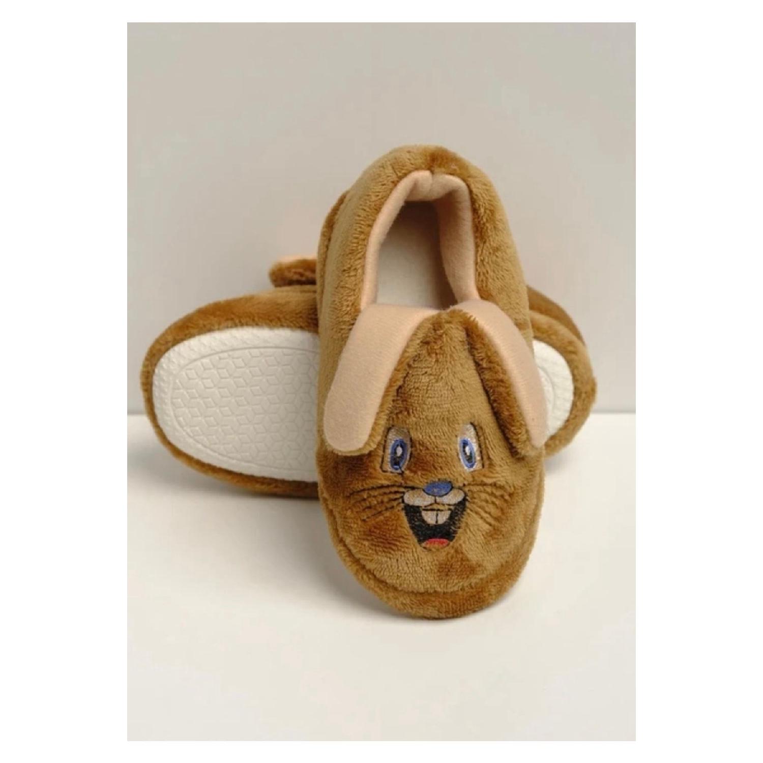 

Детские тапочки на хлопковой подкладке с нескользящей подошвой, детские пинетки с изображением кролика, детские тапочки, домашняя обувь
