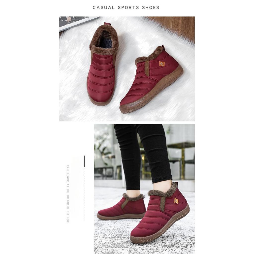 Cotton Boots, Snow Boots, Oversized Warm Boots with Thick Fleece Cotton Boots, High Top Cold Resistant Boots