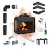 Cast Iron Fireplace KRATKI SIMPLE Left 8 kW Ø 200