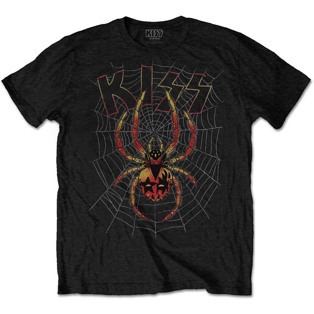 KISS Футболка Spider Slim Fit Размер L Черный Унисекс Футболка S