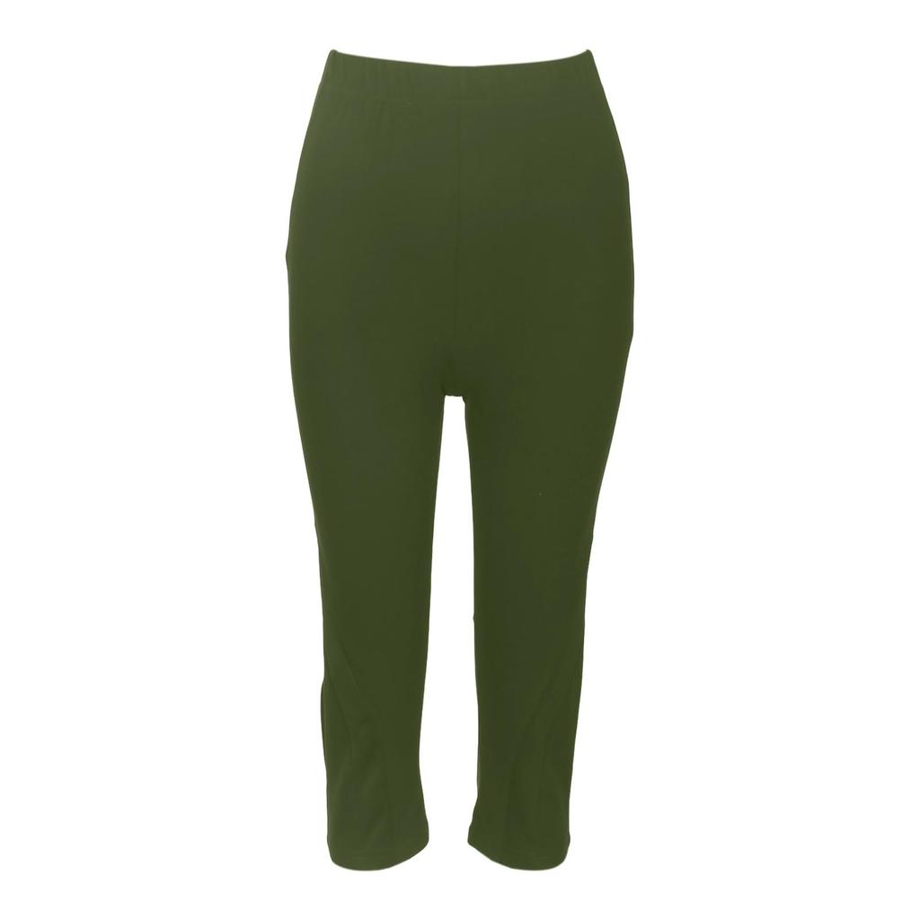 Modische farbige High-Waist-Sport-Yoga-Freizeit-Cropped-Hose für Damen