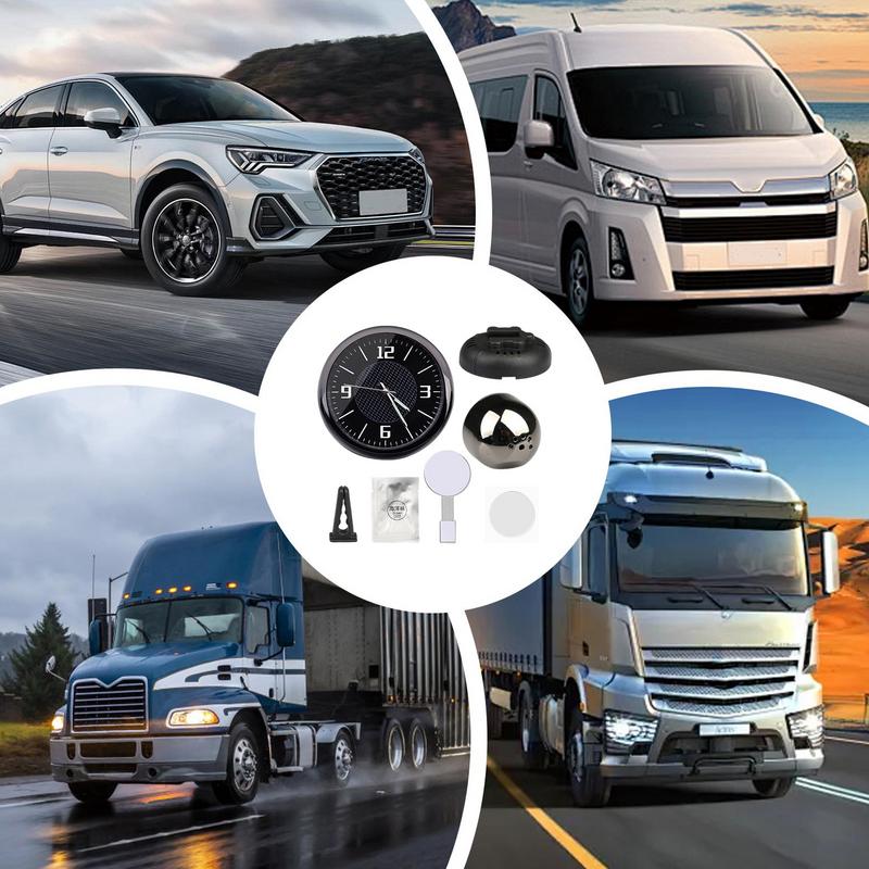 For General Purpose Clock For Car Dashboard Illuminated Dashboard Decor Tiny Car Interior Clock Automotive Interior Accessories