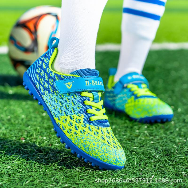 Foreign trade children's football shoes men's and women's sports football shoes broken nails primary school students indoor football game training sho