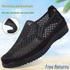 Zapatos Casuales de Malla Old Beijing para Hombre - Antideslizantes, Transpirables, Sandalias de Suela Blanda