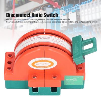 HK11 Knife Switch Safe Double Throw Bidirectional Electric Reverse Switch for Industrial Household Appliances 2P 63A