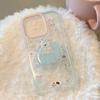 Sleeping Cap Puppy Stand iPhone 16 Pro Max Apple 17 Phone Case 15 Compatible 14 Transparent Cartoon 13 with Hanging Chain