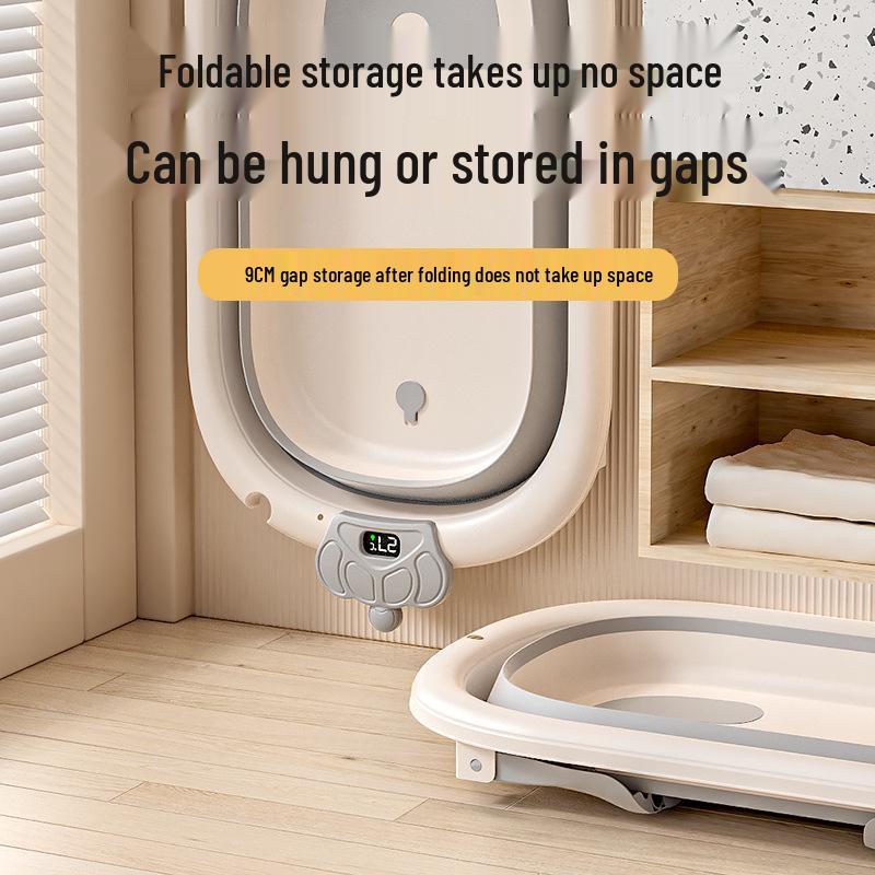 Foldable Baby Bathtub - Large, Reclining, for Toddlers & Newborns
