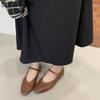Fashion SUOJIALUN 2025 New Brand Women Flat Shoes Fashion Round Toe Shallow Ladies Elegant Mary Jane Shoes Soft Flat Heel Casual Boat Sh