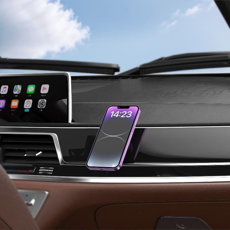 Multifunctional Magnetic Snap Phone Mount Works On Any Flat Surface 360° Rotation Universal For Car Home Motorcycle