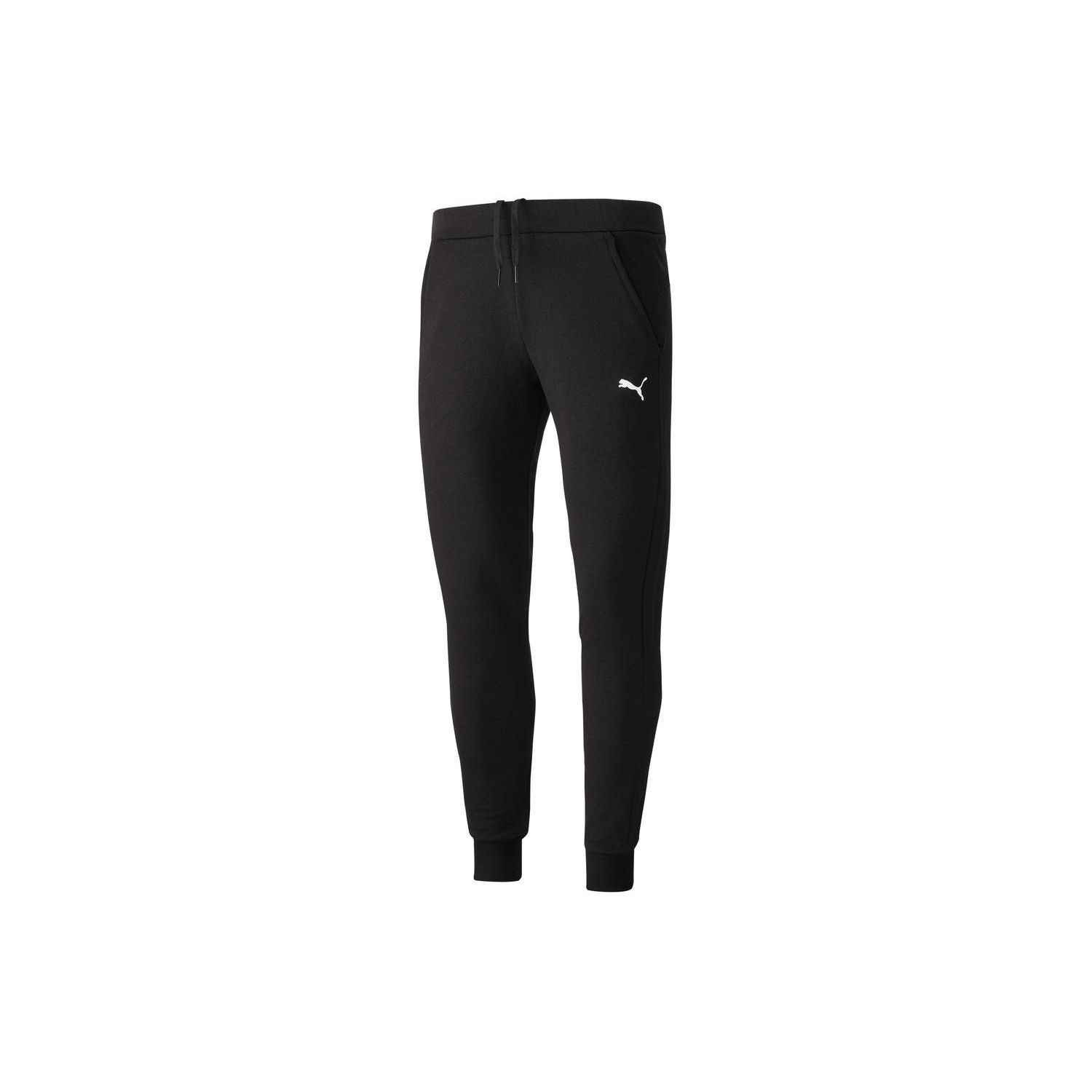 Puma Ess Solid Повседневные вязаные спортивные брюки с эластичным поясом средней посадки Мужские брюки Черный 84722001 S