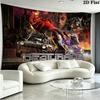 Juice Wrld Wall Tapestry Aesthetic Wall Hanging Printed Fabric Blanket Decorative Tapestries for Bedroom Living Room Home Decor