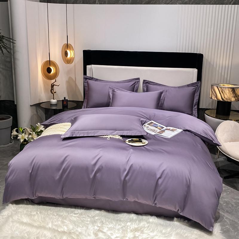 100% Egyptian Cotton Duvet Cover Luxury Solid Color Comforte Quilt Cover for Single Double Queen King Bed Soft Skin-friendly 1pc