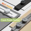 30/60/80/100cm Home & Office Multi-Function USB Adapter Wall Mounted Track Power Socket Power Track Socket