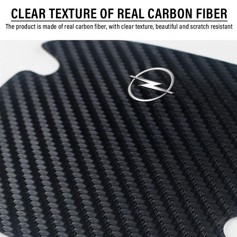 wzdr7 4pcs Car Door Handle Sticker Carbon Fiber Scratches Resistan For Opel Astra j g Insignia Corsa d Vectra c Zafira a Auto Gadgets