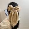 1PC Korean Big Bowknot Hair Clips for Women Girls Solid Satin Design Great for Enhancing Your Everyday Look