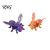 Bee Collectible Toy 3D Printed Cyberpunk Figurine, Movable Joints Mechanical Hornet Ornament, Articulated Wasp Flexible Figure Fidget Toy, Stress
