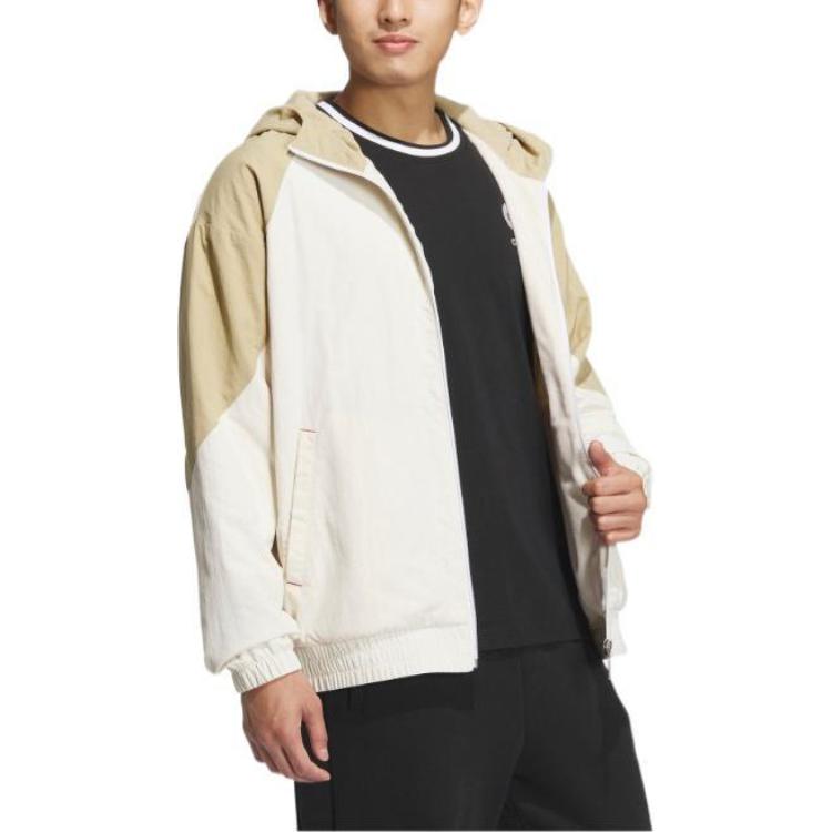Adidas Neo Jackets Unisex Wonder White Hooded Moderate Other IQ1577