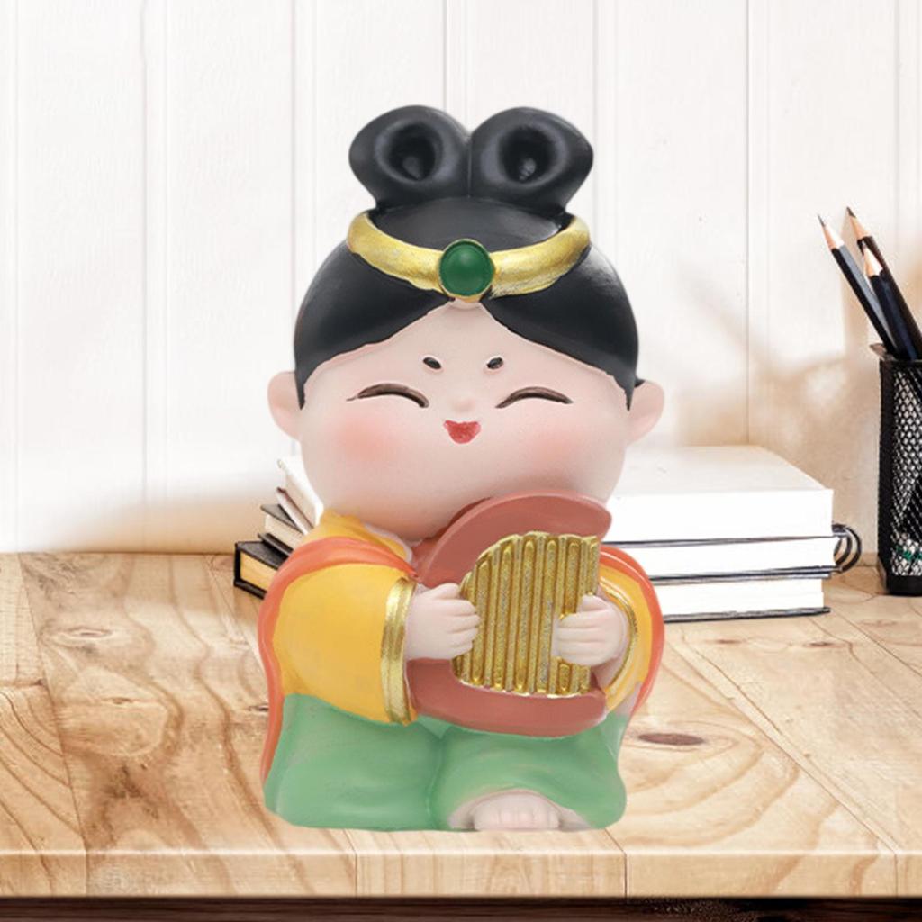 Bedroom Office Car Ornament Creative Chinese Doll Gift Desk Bookshelf Small Decor Souvenir