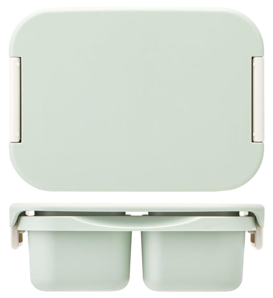Skater Lunch Separate Dishwasher Microwave Made in Sepia Box, Antibacterial, Type, 1-Tier, 500ml, Safe, Safe, Japan, Green, PTLBS5AG-A