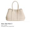 HERMES Togo Calfskin Handbag 23 Women's 10 Craie Milkshake White H086729CK10