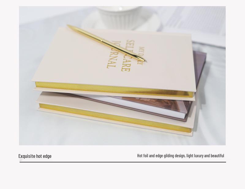 2026 Cross-border A5 Hardcover English Diary Notebook with Hot Stamping