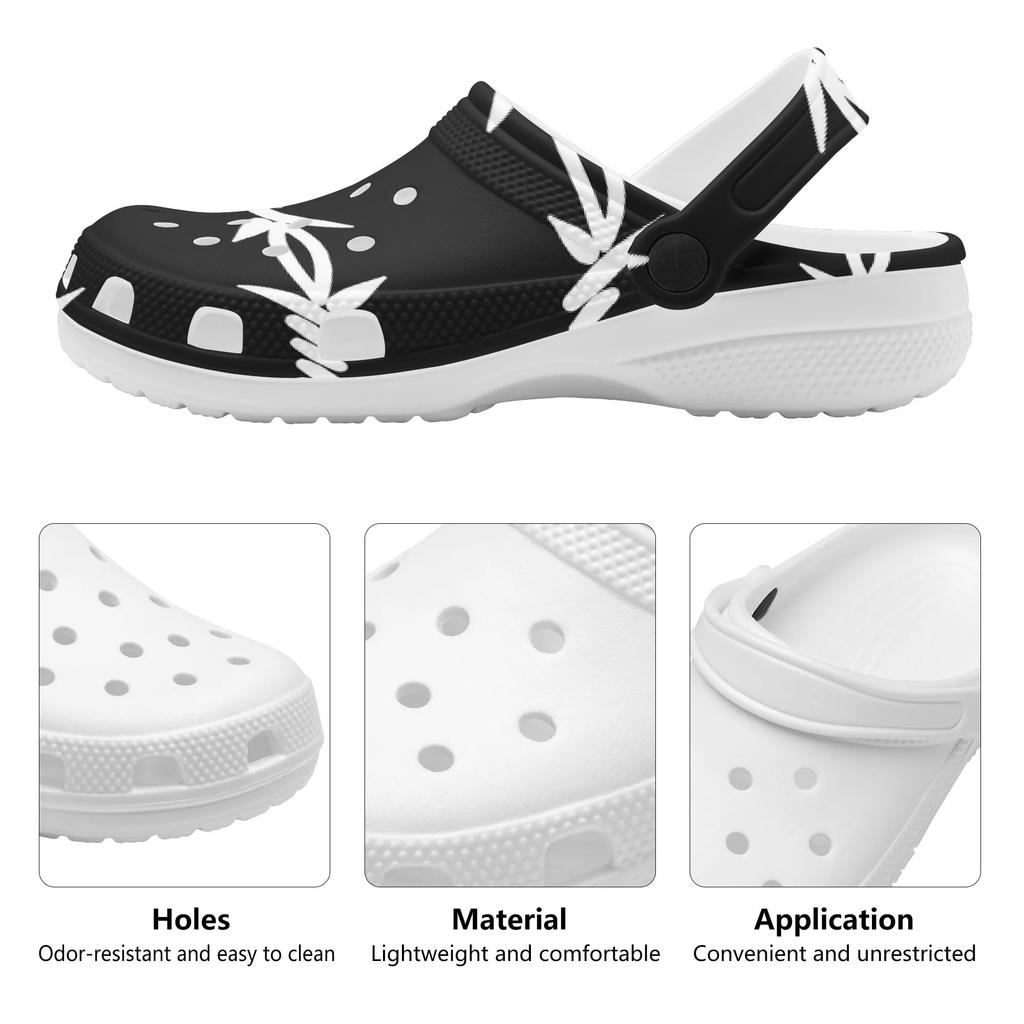 Adult Unisex Novelty Printed EVA Clogs Easy Clean Lightweight Slip On Casual Footwear Soft Sole Summer Sandals Daily Walking