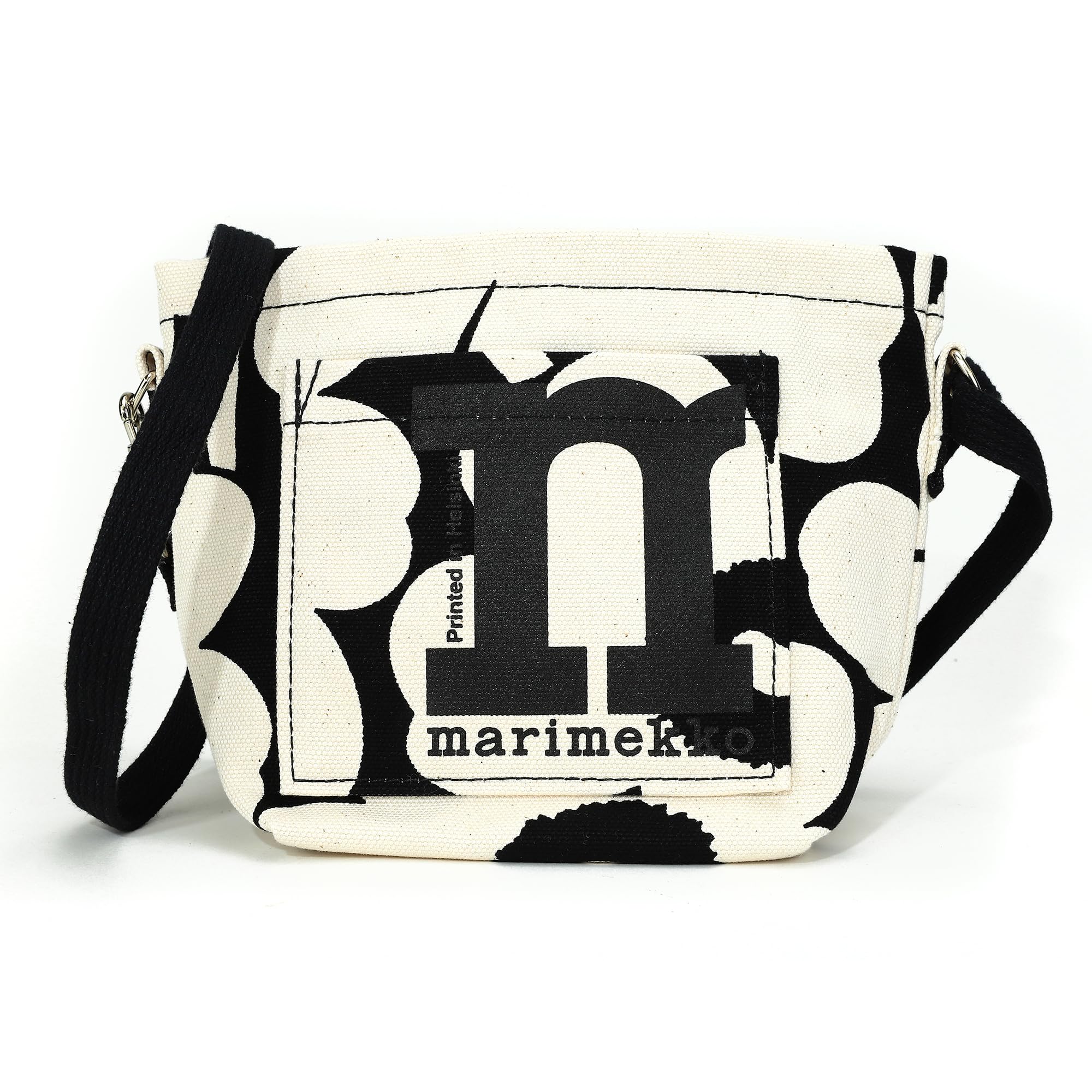 

Shoulder bag 092198 908 MONO MINI CROSSBODY Black White [Marimekko] [Used]