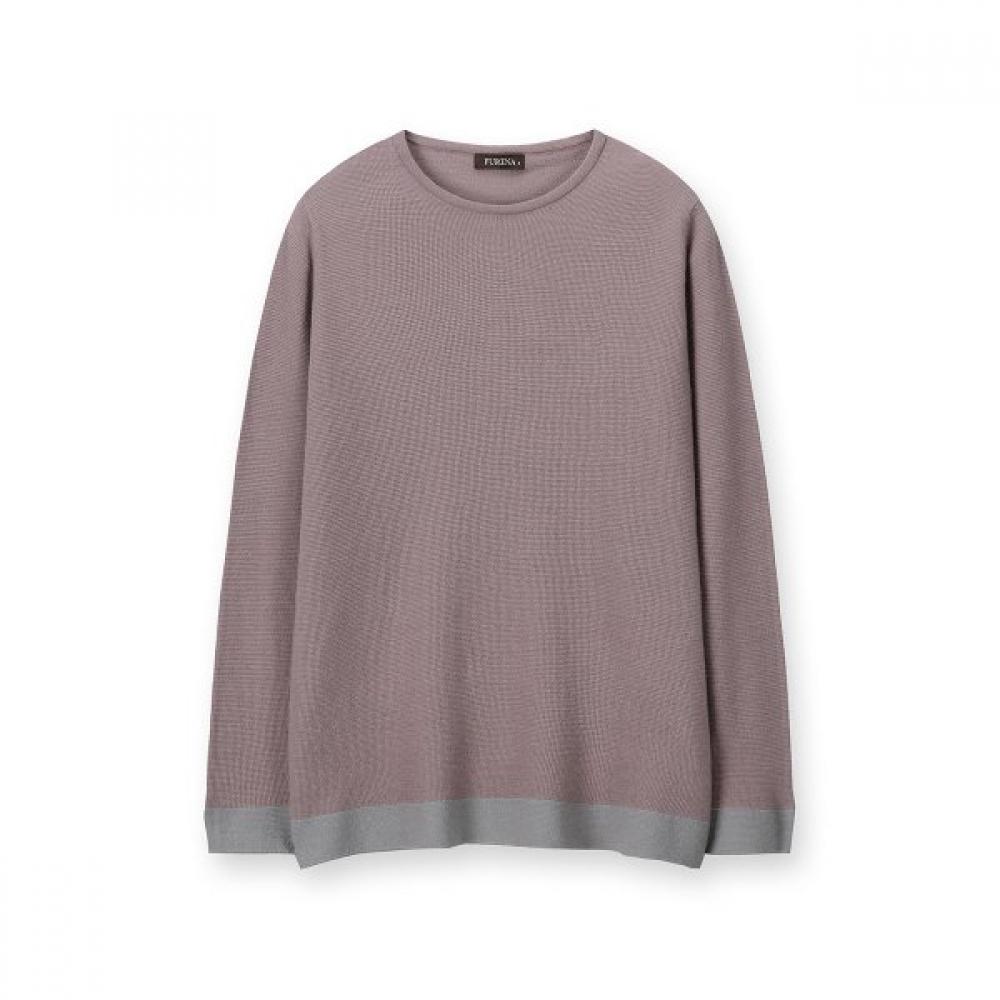 Furina Cashlike Quality Roundneck Knit Top pink jeans/S (85)
