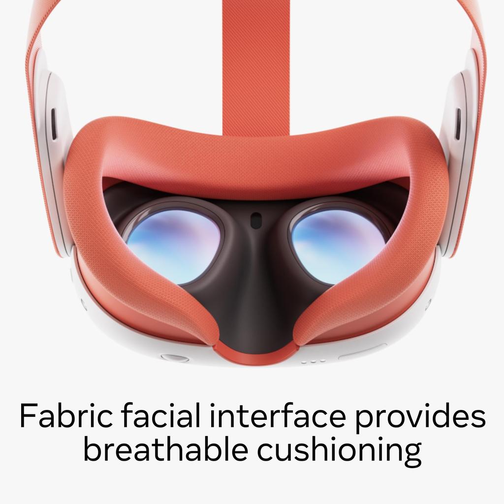 Meta Quest 3 Face Part Head Strap & (blood Orange)