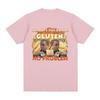 Ja, ich vertrage Gluten ohne Probleme Grafik T-Shirt Glutenintolerant Kurzarm T-Shirts 100% Baumwolle Lässige Oversized T-Shirts