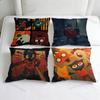 Cute NNight In the Woods Decorative Square Pillow Cover Soft Comfortable Pillow Case Sofa Bed Home Decoration